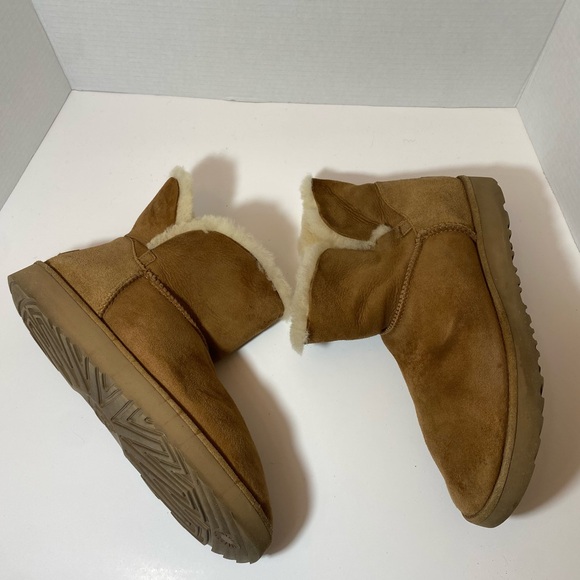 UGG Women's Classic Cuff Mini in Chestnut Size 11 - Picture 4 of 11